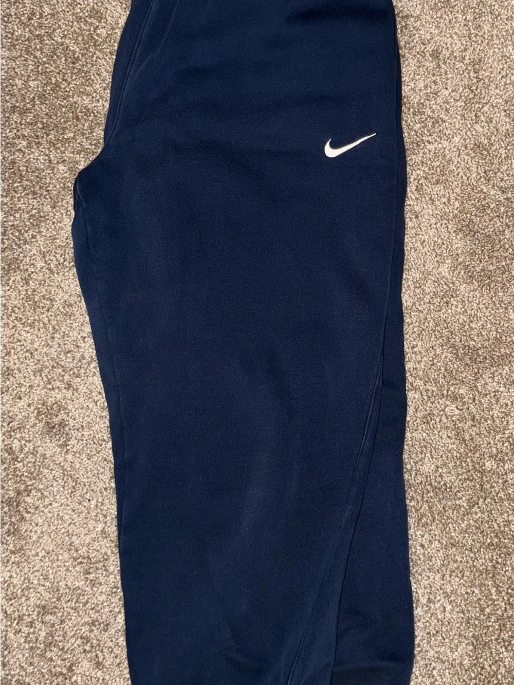 Nike Navy Sweatpants with Elastic Waistband